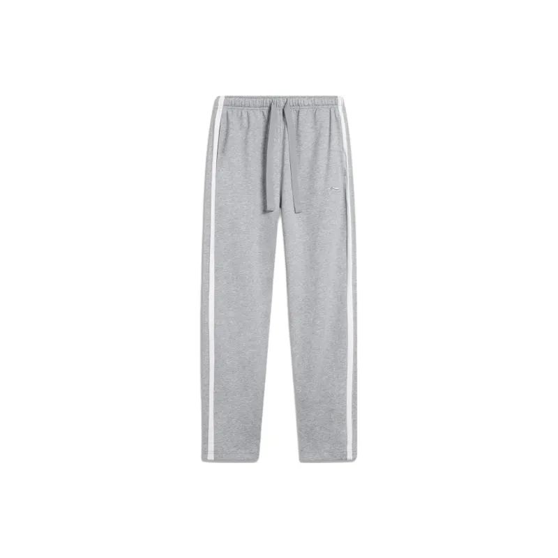 LiNing Sports Life Collection Knitted Sweatpants Women's Heather Gray-0