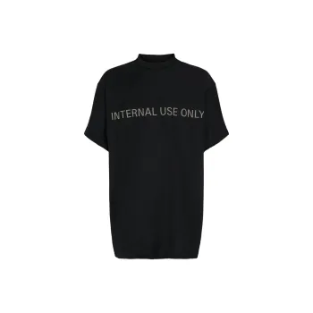Balenciaga FW24 ‘Internal Use Only’ Inside-Out T-Shirt Black