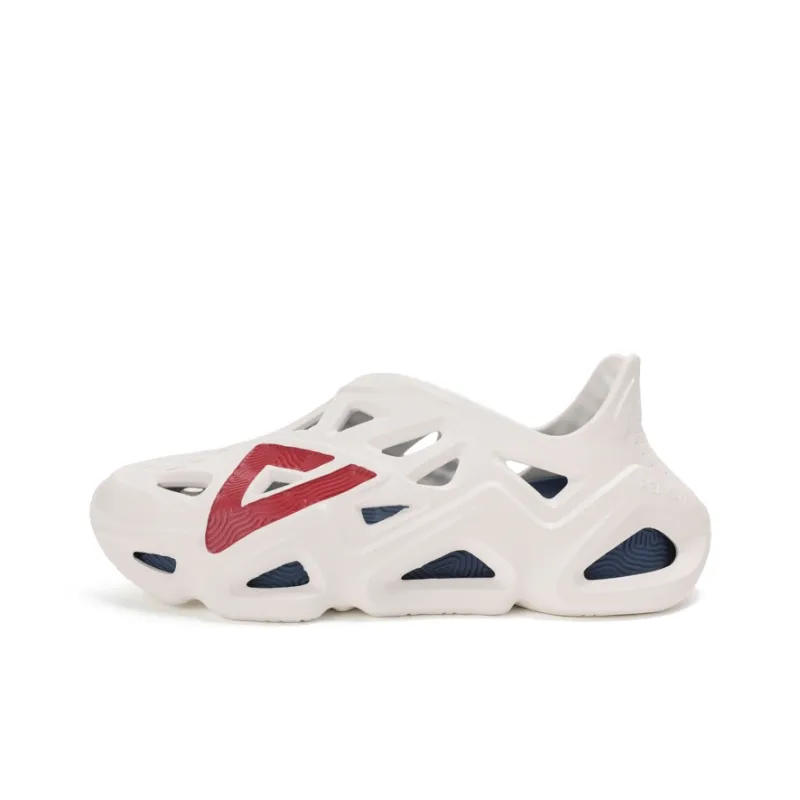 PEAK Pole Hole Shoes Clogs Men's White Blue-0