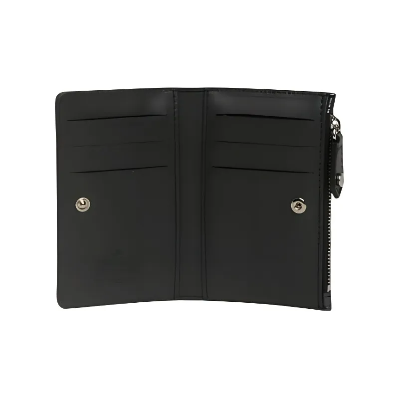 Vivienne Westwood Crocodile Embossed Leather Card Holder Women's Black-2