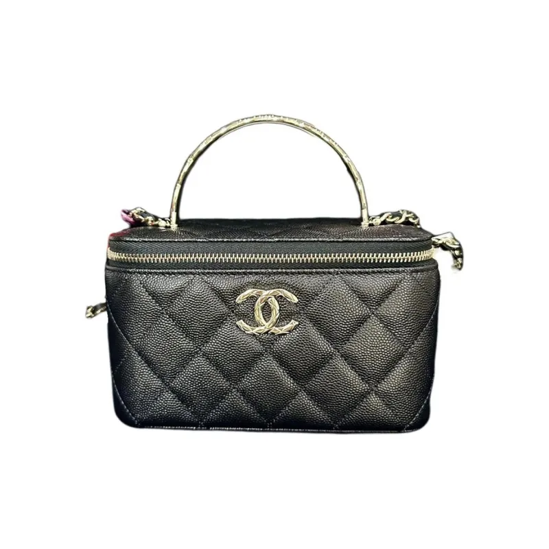 CHANEL Chain Box Bag, Shoulder Bag, Crossbody Bag, Handbag Women's Black-0