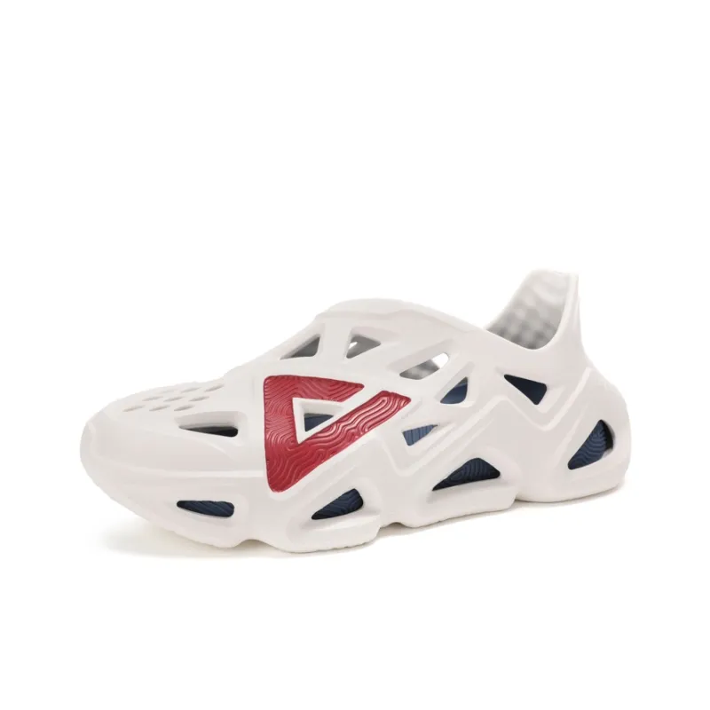 PEAK Pole Hole Shoes Clogs Men's White Blue-2