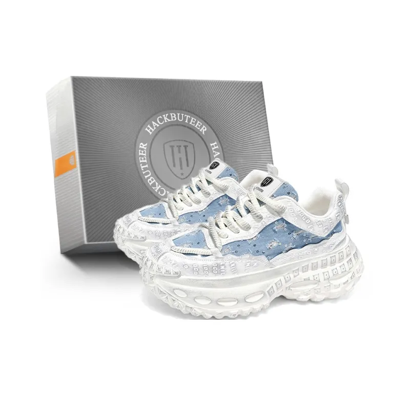 HACKBUTEER Low Top Chunky Sneakers Men's Box Included-1