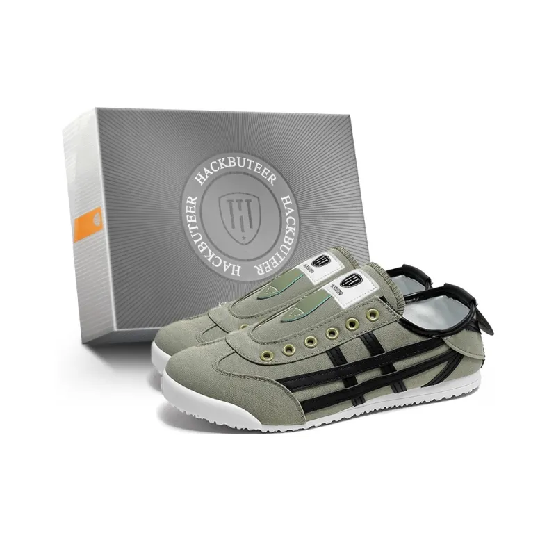 HACKBUTEER Low Top Casual Shoes Men's Green-1