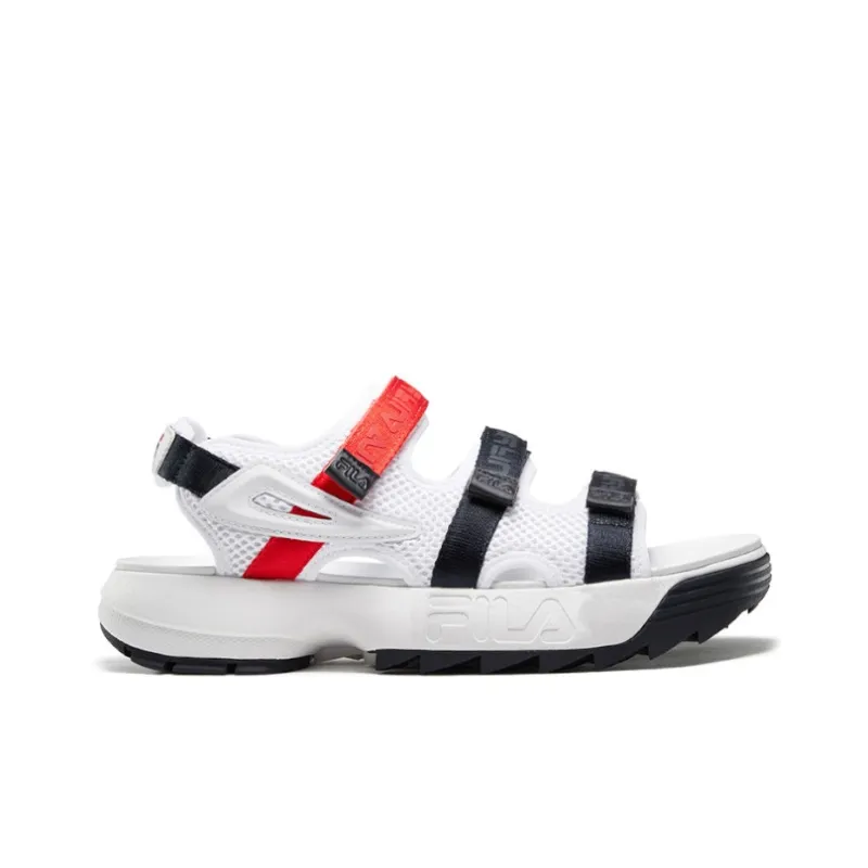 FILA Disruptor Sports Sandals White/Black/Red-1