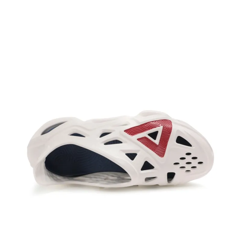 PEAK Pole Hole Shoes Clogs Men's White Blue-3