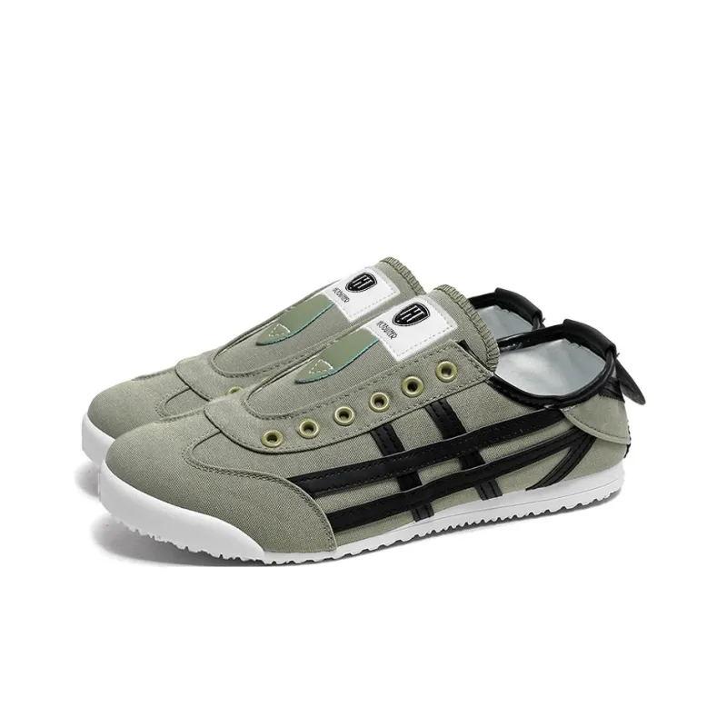 HACKBUTEER Low Top Casual Shoes Men's Green-3