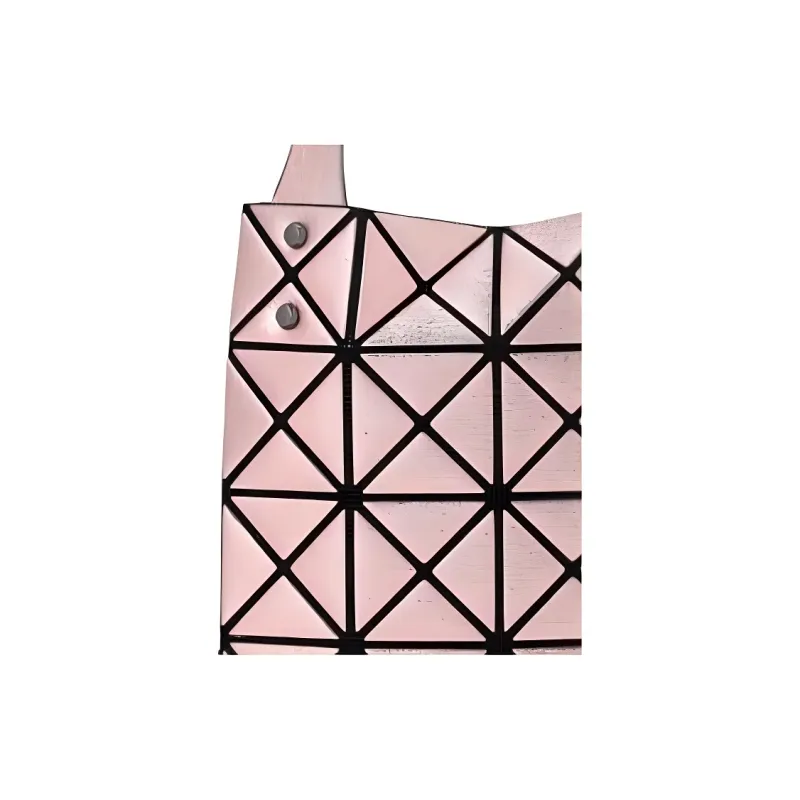 ISSEY MIYAKE Platinum Polyurethane Tote Bag Shopping Bag Handbag Mini Women's Rose Pink-3