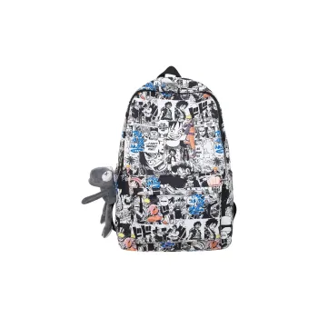 Vack Nylon Backpack Unisex White/Black