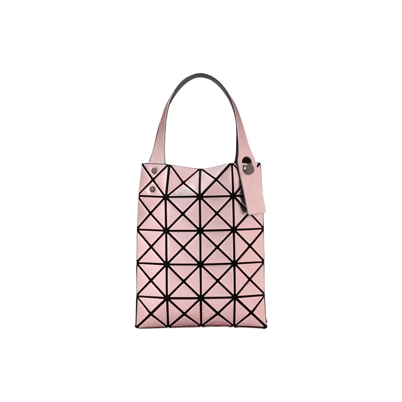 ISSEY MIYAKE Platinum Polyurethane Tote Bag Shopping Bag Handbag Mini Women's Rose Pink-0