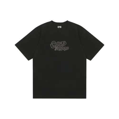 Couple Hinnid 다크그레이 남녀공용 티셔츠