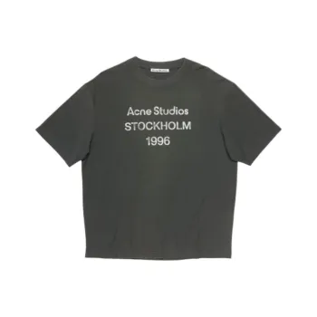 Acne Studios Logo Printed Crewneck T Shirt