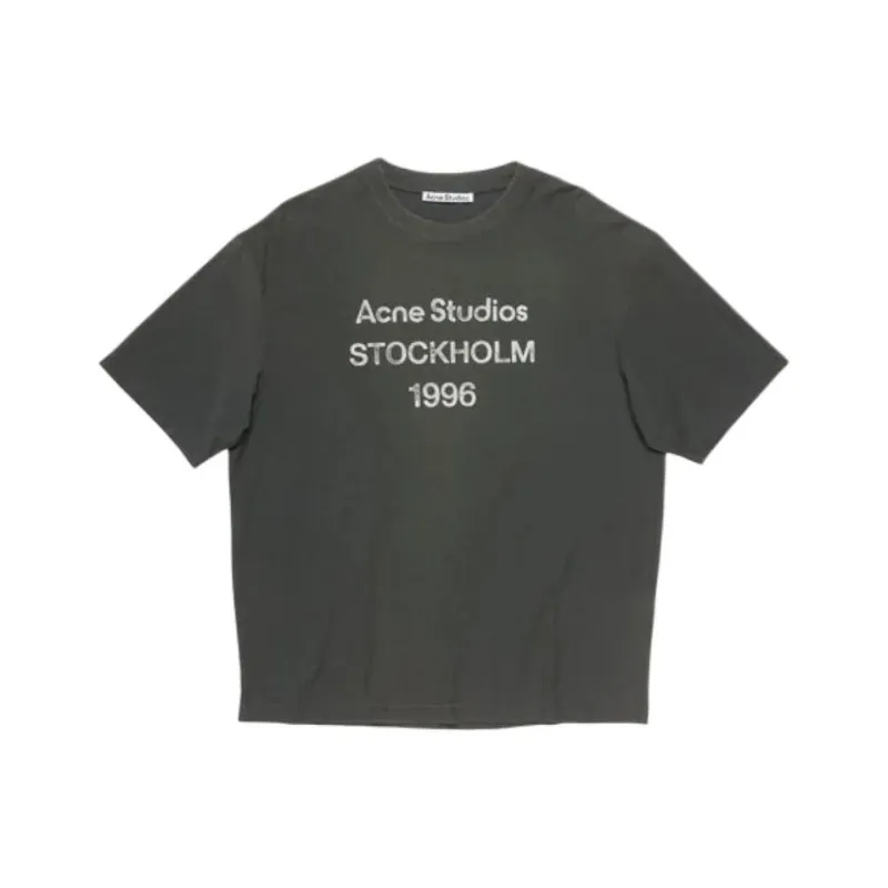 Acne Studios Logo Printed Crewneck T Shirt-0