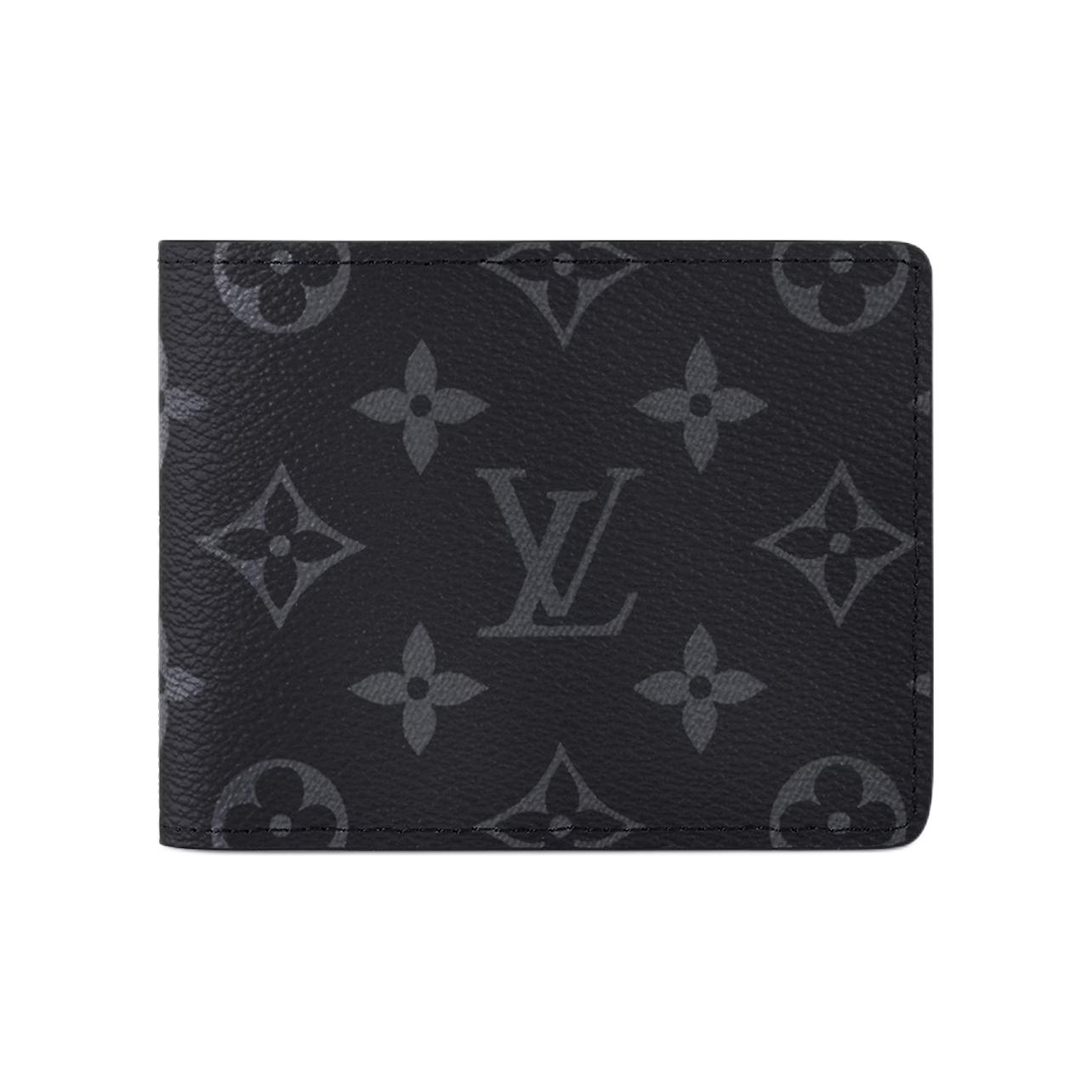 LOUIS VUITTON Slender Wallet Monogram Eclipse - POIZON