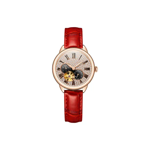 DAVENA 메커니컬 무브먼트 여성 도티드 아이 컬렉션 중국 시계 37MM 골든