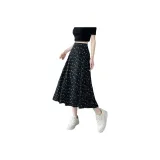 Black Sole Blue Floral