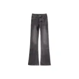Black Gray Pants