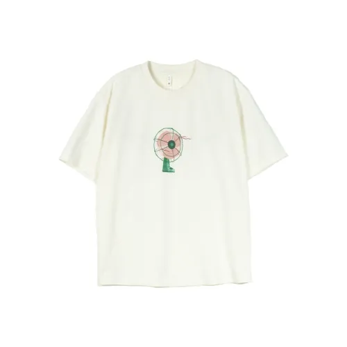 JILI 아이보리 남녀공용 티셔츠