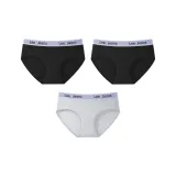 3 Pack (Black+Black+Light Heather Gray)