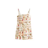 Plant Print Beige