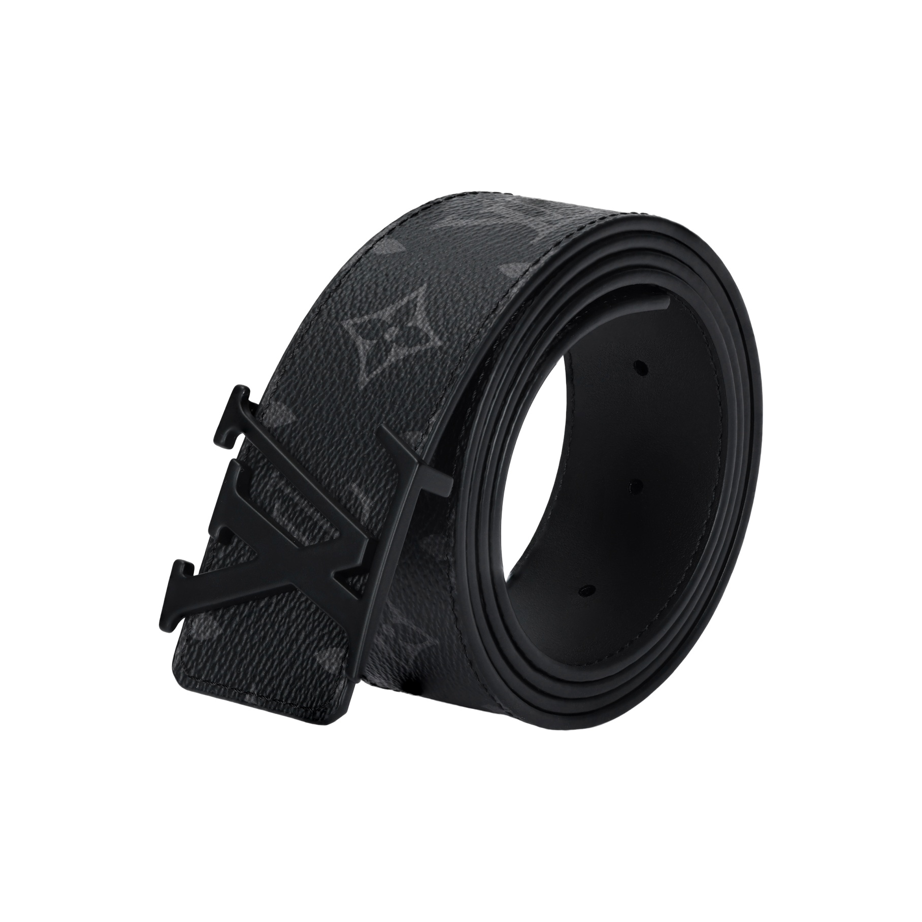 LOUIS VUITTON エピブラックベルト Vuitton Wide Black Patent Epi Belt W/Box - Vintage Lux