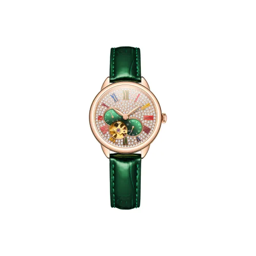 DAVENA 메커니컬 무브먼트 여성 중국 시계 37MM 골든