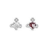 Ice Crystal White+Vermilion