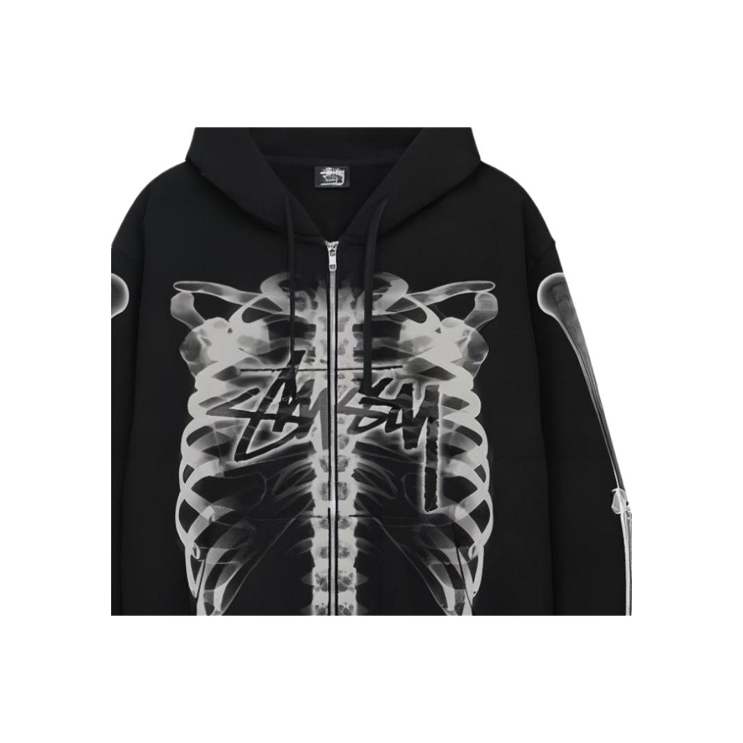 Stussy Rib Cage Zip Hoodie L - POIZON