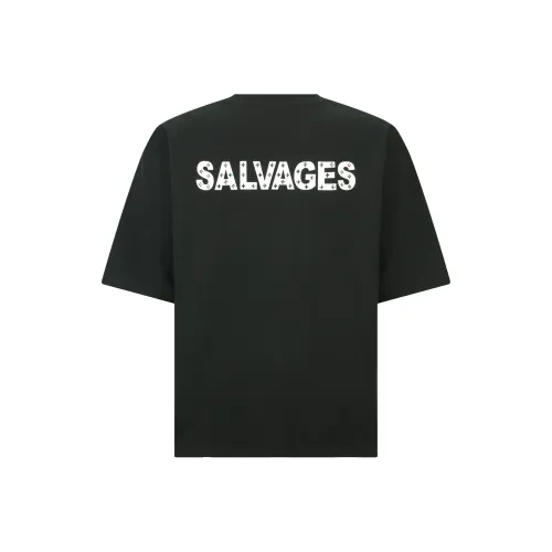 THE SALVAGES FASHION CLUB 블랙 남녀공용 티셔츠