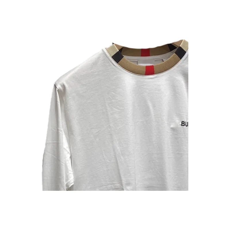 Burberry Icon Stripe Trim Cotton Sweatshirt Black XL Without