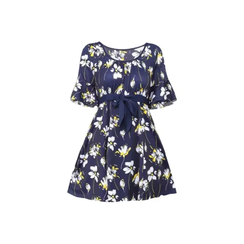 CHARM PICK 네이비 블루 여성 수영복 스커트