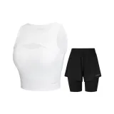 Clothing Set (White Tank Top+Black Shorts)