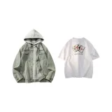 Yellow Mud Coat+White Short Sleeve