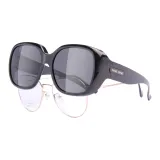 Bright Black Frame with Gray Lens