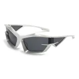 Silver Frame with Gray Lens