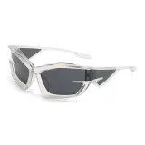 Transparent Frame with Gray Lens