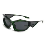 Transparent Green Gray Lens