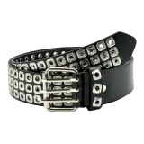 Black with Silver-Tone Buckle