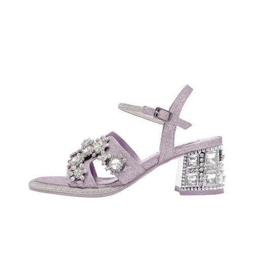 SHOESZOOO 일자 스트랩 샌들 라벤더 여성