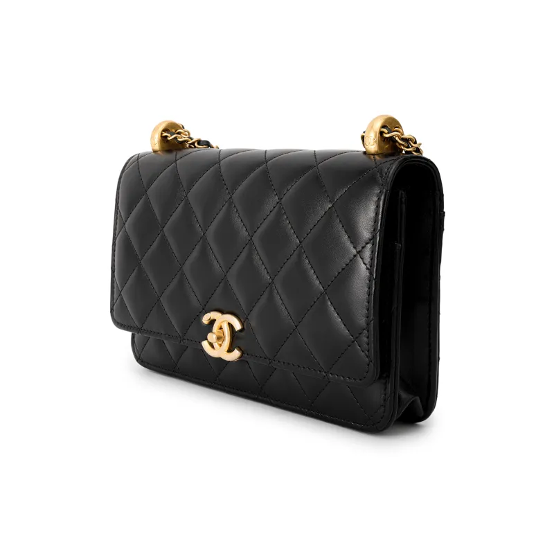 CHANELボタン CHANEL CC Logo Mesh Round Brooch Gold Tone Pin 29 Auth w/Box