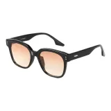 Black Frame with Gradient Orange Lens