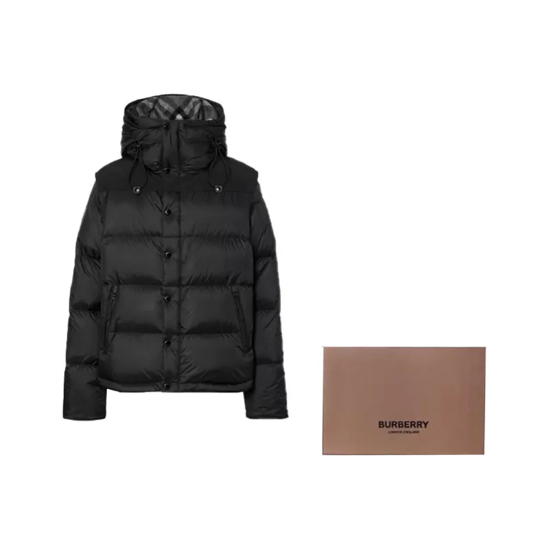 【関税&送料込】Burberry Black Nylon Down Jacket 21D68770-6319-4D4D-8899-
