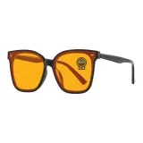 Black Frame with Orange Red Lens (Standard Lens)