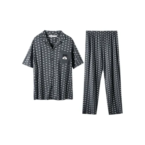 Yi Fen 남녀공용 파자마 세트