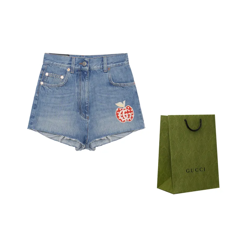 ショートパンツ GUCCI Denim shorts Children's denim shorts in blue and light blue | GUCCI® US
