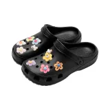 Black Multicolor Floral