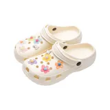 White Multicolor Floral