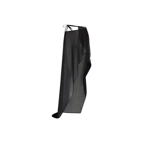 Ludovic De Saint Sernin 블랙 여성 캐주얼 롱 스커트