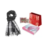 Black+3D Effect Rose Greeting Card+Envelope+New Year Shopping Bag+Box