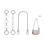 Silver Camellia+Moon Extender Chain+Decorative Chain 40cm